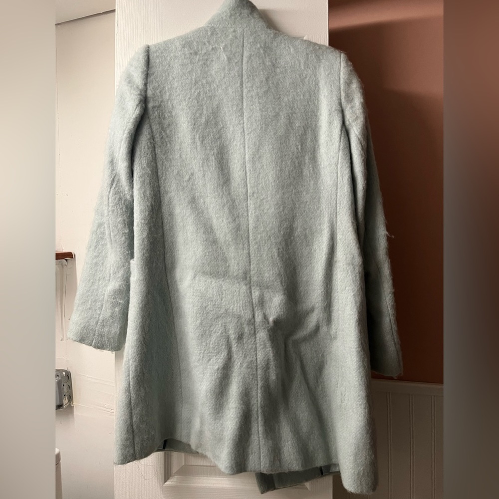Loft Ann Taylor Light Blue Wool Jacket Coat XS - Picture 4 of 4